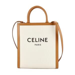 Celine Vertical Cabas Canvas Shoulder Bag